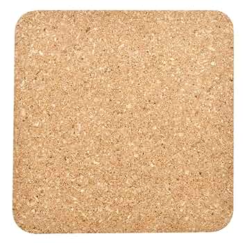 Amazon｜Good-L コルクコースター 角【10×10cm 厚さ7mm】18枚